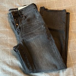 American eagle high rise crop flare jeans